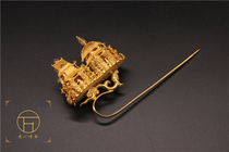 Wanbaode ancient gold and silver jewelry copy Ming Dynasty jewelry Attic figure hairpin headdress Di bun headdress Ming Dynasty wedding dress