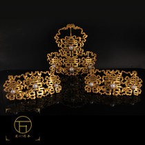 Wanbaode Forbidden City Qing Dynasty Diancui Headdress Gold and Silver Treasure Ancient Wind Tian Zi Qing Palace Opera Headdress Burning Blue Retro Court