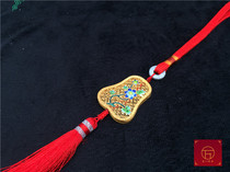 Pinch silk enamel silk pendant necklace cloisonne sachet Forbidden City with car hanging retro pendant female agarice box