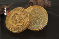 Wanbaode silk inlaid pendant Imperial Concubine jewelry box ornaments Forbidden City Treasure antique fine handmade silver gilt gold