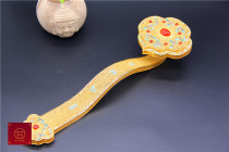 Exclusive craftsmanship silvery inlaid enamel color auspicious ornaments inlaid red Agate Collection gift