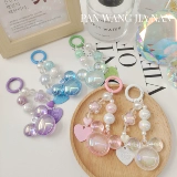 Брелок из жемчуга, свежая подвеска, мультяшные аксессуары, наушники, комплект, с медвежатами