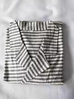 Disposable patient clothing clothing clothing green vertical stripe prison clothing prison clothing patient clothing long sleeve striped cotton straight tube