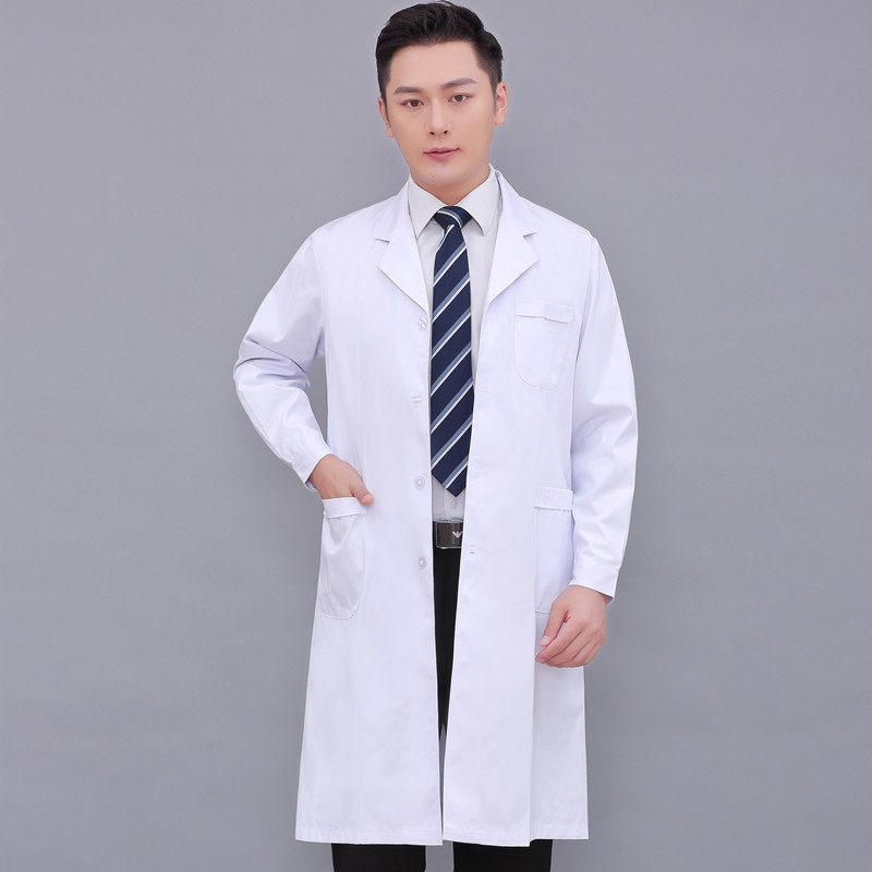 White Coat Long-Sleeved Short Style Short-Sleeved Doctor's Coat Thick Half-Sleeved Summer Nurse Uniform White Coat Lab Coat Work Clothes White Coat Long-Sleeved Short Style Short-Sleeved Doctor's Coat Thick Half-Sleeved Summer Nurse Uniform White Coat Lab Coat Work Clothes