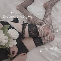 She is dream She is dream French girl lace sexy lifting Han over the knee socks net socks~