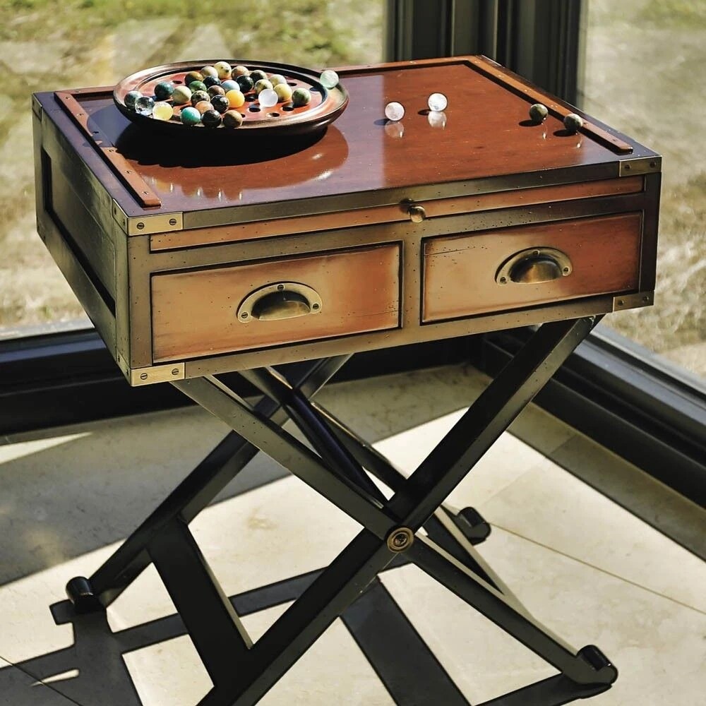 Holland imported AuthenticModels retro solid wood furniture living room bedroom tea table cabinet decoration bedside