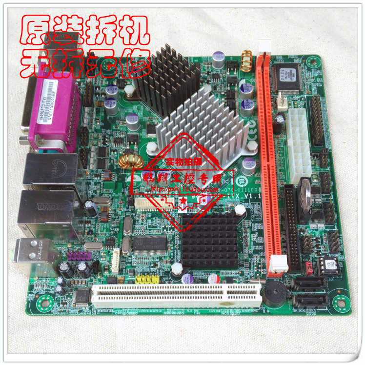 Elite ECS 945GSED-ITX V1 1 N270 industrial computer POS machine gigabit motherboard dual network card