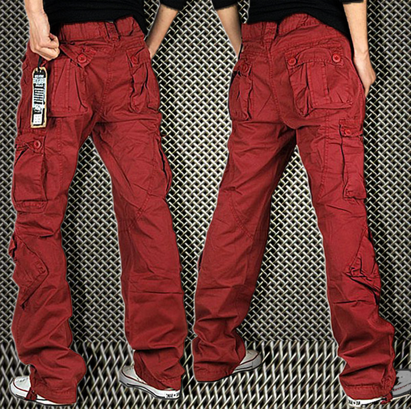 Autumn Winter Plus Size Straight Cylinder Engineering Pants Outdoor Loose Work Suit Men Multiple Pocket Casual Long Pants