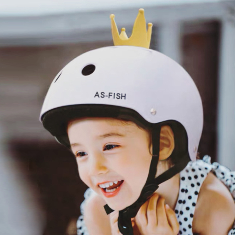 Small one million baby children adult electric car safety helmet crown safety helmet scooter balanced wheel slip bike