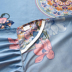 Phiên bản lớn của chăn bông phủ giường cotton bốn bộ chăn ga gối đệm loại đơn giản Bộ đồ giường 1.8X2.0m ga giường có viền Váy Petti