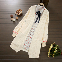 Pregnant womens clothing autumn winter clothing pregnant womens sweater autumn jacket autumn suit loose autumn Korean version of the top clothing cardigan tide