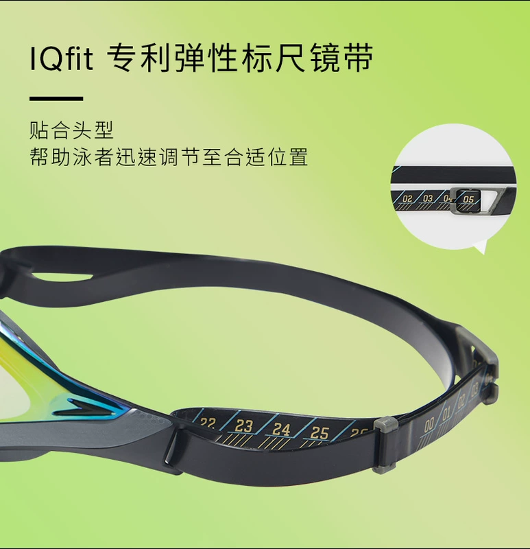 Speedo / Speedbit Dòng sản phẩm kính bơi da cá mập thế hệ mới HD chống sương mù dành cho nam và nữ - Goggles