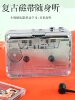Classic Fully Transparent Shell Tape Player Retro Old-Fashioned Cassette Machine English Walkman Tape to Mp3 Single Player