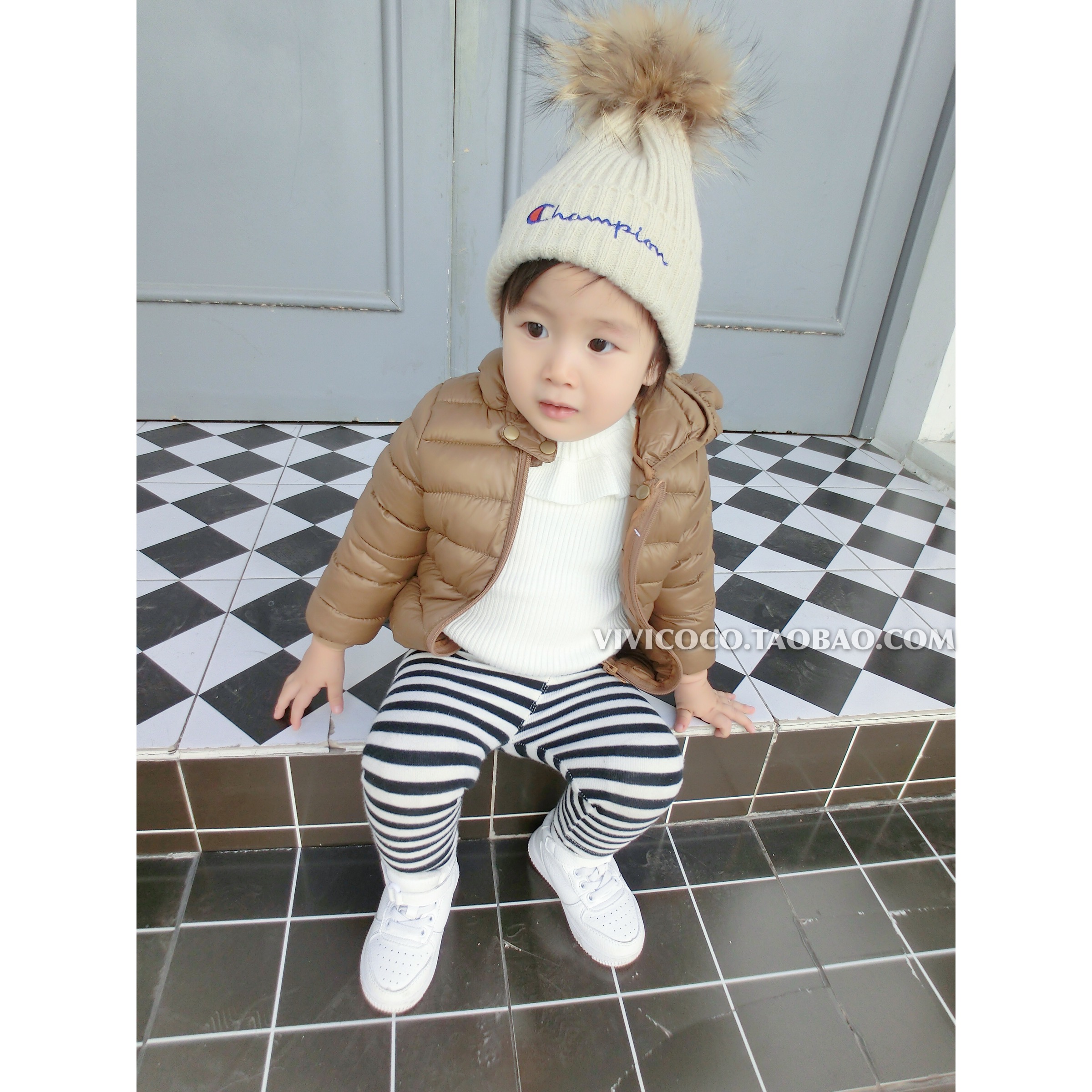 Cocoa mẹ bé siêu nhẹ bông phù hợp với dương khí cô gái con trai áo mùa xuân và mùa thu Hàn Quốc phiên bản của bé ngắn ra mặc.