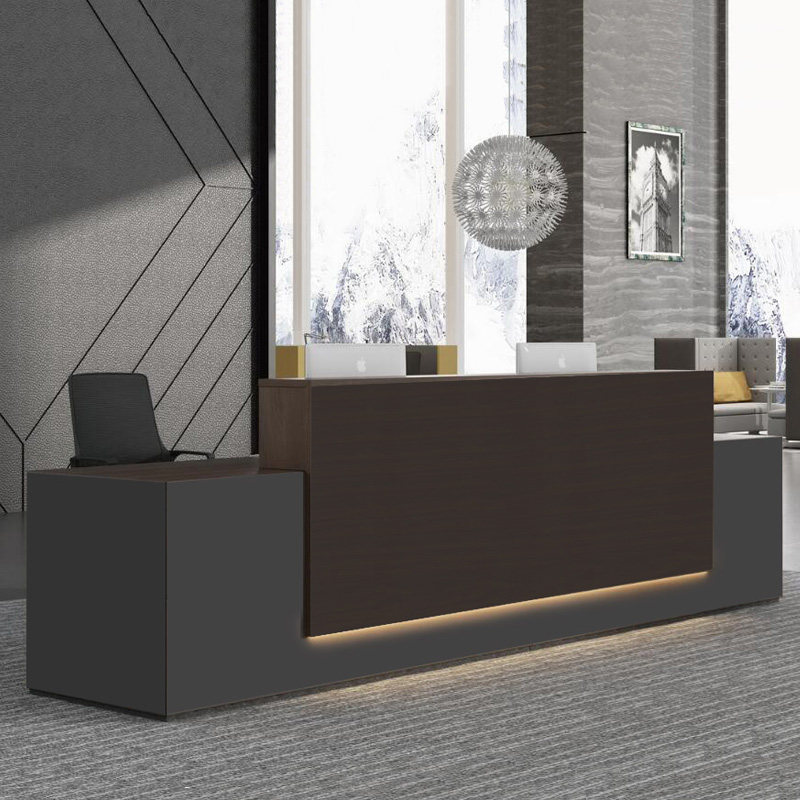 Simple company front desk desk shop reception cashier counter office consultation welcome front desk table customization