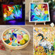 diy Tiffany mica scraps mosaic transparent light-transmitting colored glass shaped fragments handmade