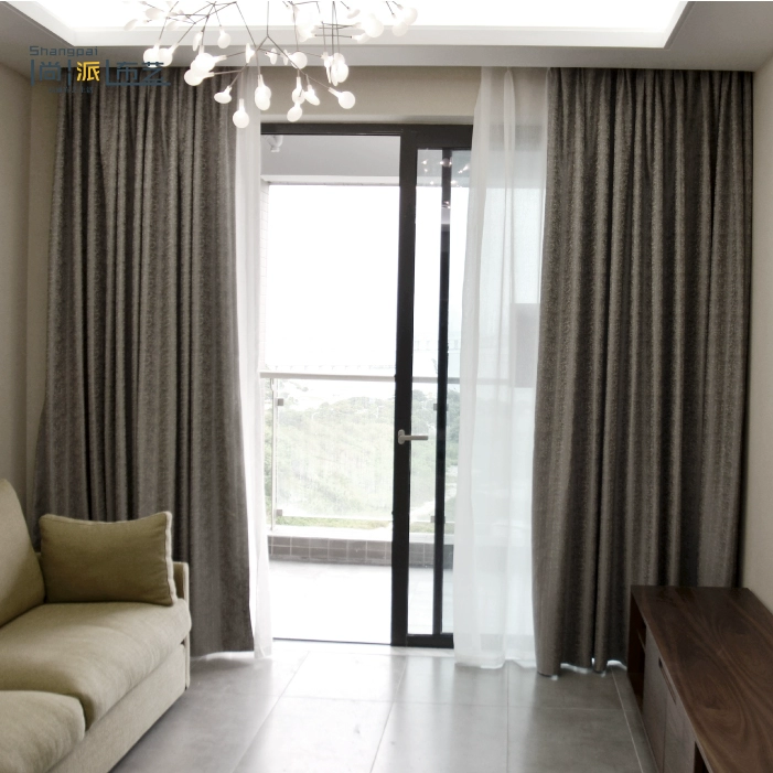 Đơn giản và đẹp đầy đủ bóng mờ Thâm Quyến thực thể đo từ cửa đến cửa hiện đại kết cấu mới mô hình phòng khách phòng ngủ tùy chỉnh rèm - Phụ kiện rèm cửa