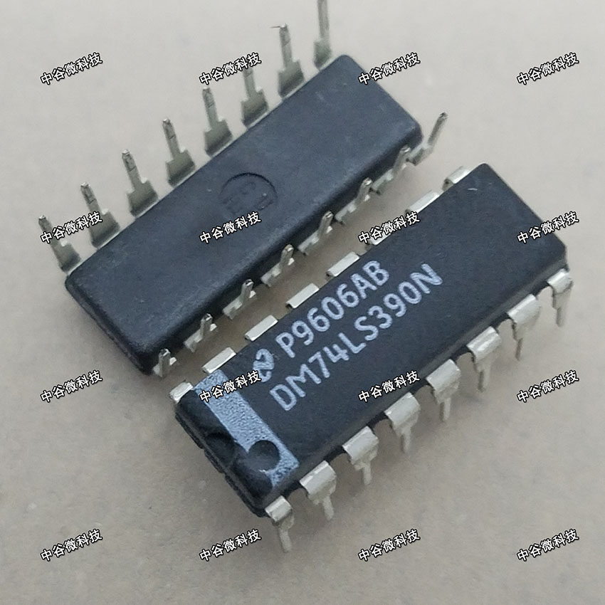 74LS390 74LS390 DM74LS390N DIP-16P straight plug-in logic chip integrated block