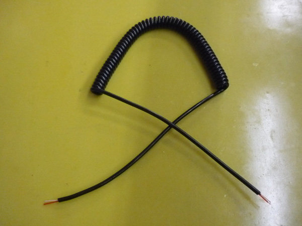 2 Core Spiral Wire PU Spring Wire Two Core PU Curve Power Cord 2 Core 0 12 Square Signal Wire