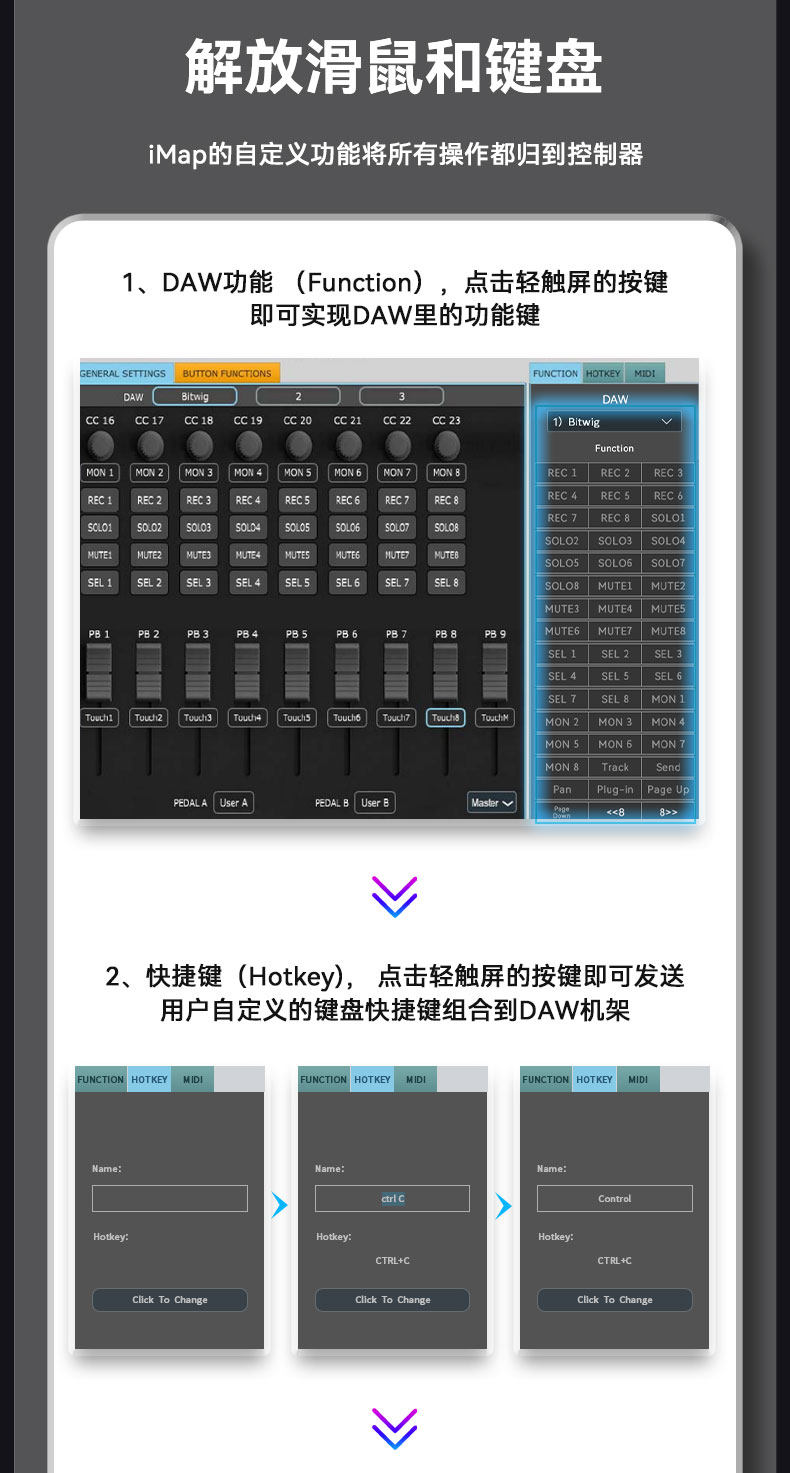 ICON/艾肯 V1-M X 电动推子控制台插图8