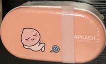 Miniso famous product kakao friends joint name apeach fart peach double layer with chopsticks lunch box