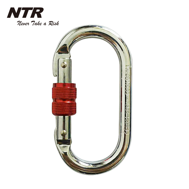Nettle outdoor carabiner Screw buckle Alloy steel main lock Safety hook Cable quick group automatic lock card