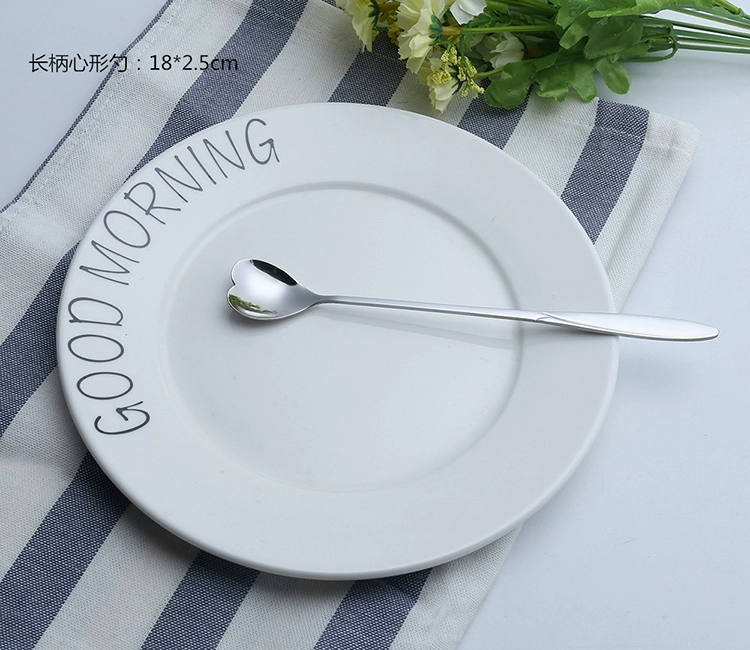 Sáng tạo thép không gỉ Sakura Spoon Hoa hồng hình trái tim Cosmos khuấy muỗng cà phê muỗng hoa cánh hoa tráng miệng muỗng - Cà phê