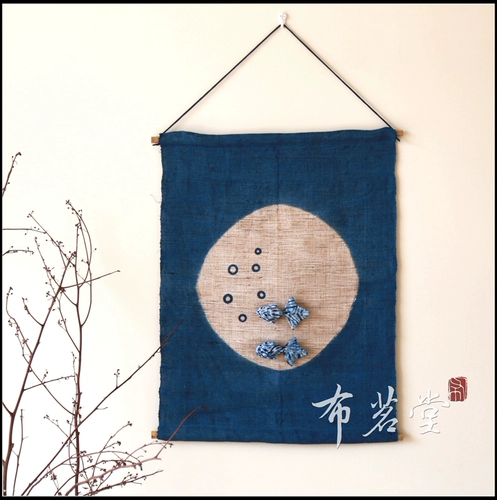 Bujiantang ткань золотая рыбка стена -сплетенная ручная ткани для галстука