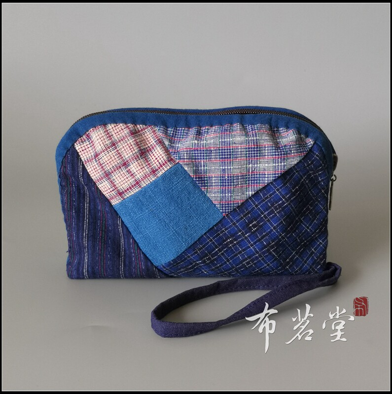 Bu Ming Tang Splicing Homemade Handbags Mobile Phone Bags Cosmetic Bags