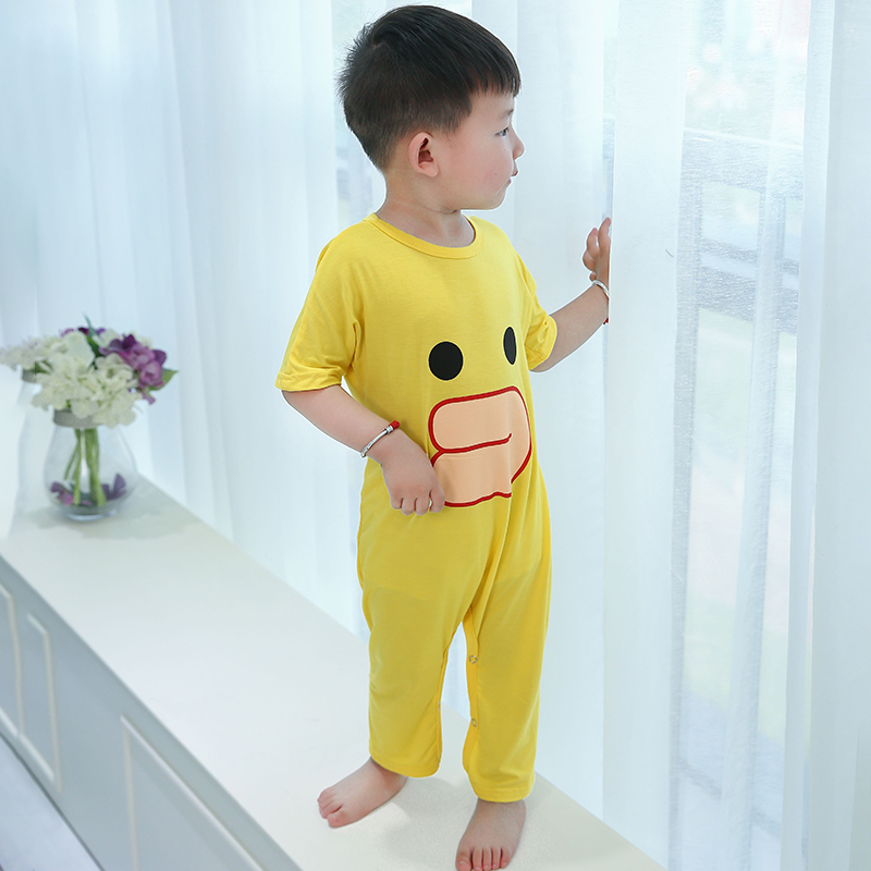 Trẻ em Xiêm Đồ Ngủ Mùa Hè 2 Mỏng 3 Phương Thức 5 Ngắn Tay Áo Bé Điều Hòa Không Khí Đồ Ngủ 8 Tuổi Chàng Trai và Cô Gái Nhà Dịch Vụ ao so sinh be trai