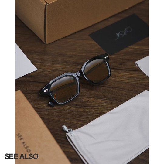 VOIR AUSSI Lunettes de soleil à lentilles en nylon en fibre d'acétate de la série Bc, style ancien argent