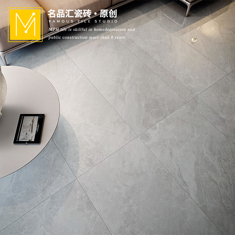 Foshan gray soft light marble floor tiles 600×1200 living room floor tiles powder room bathroom kitchen wall tiles