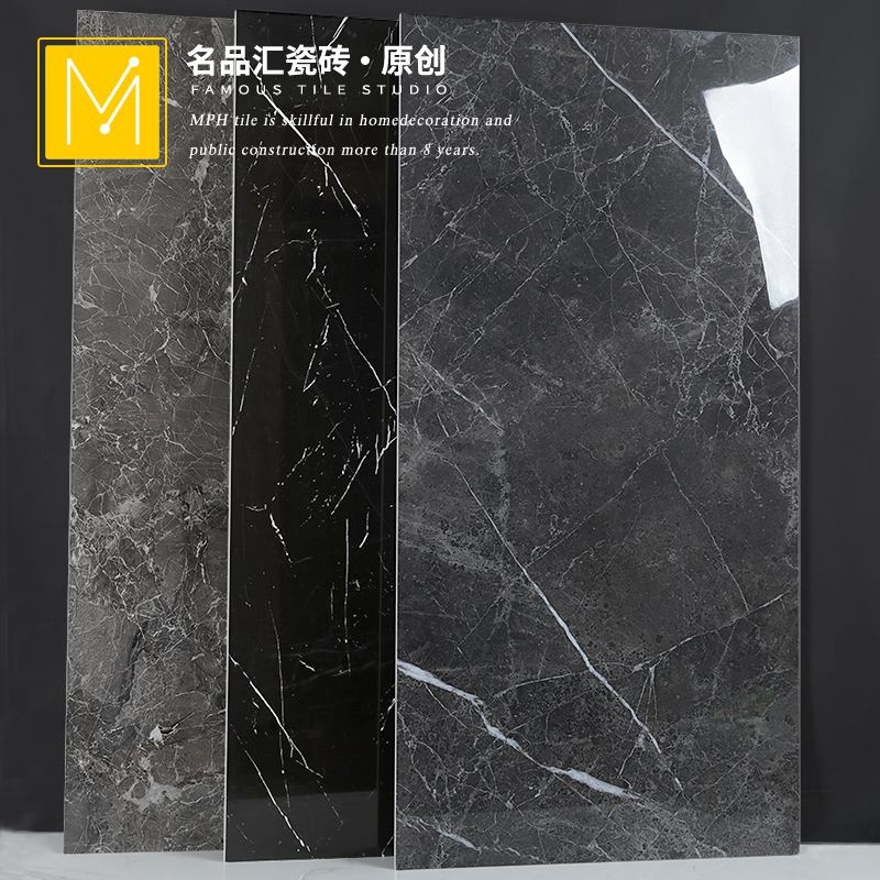 Buddha Mountain Pass Body Marble Tile 600x1200 Living-room Floor Brick Black And White Root Wall Brick Make-up Room Engineering Floor Tiles