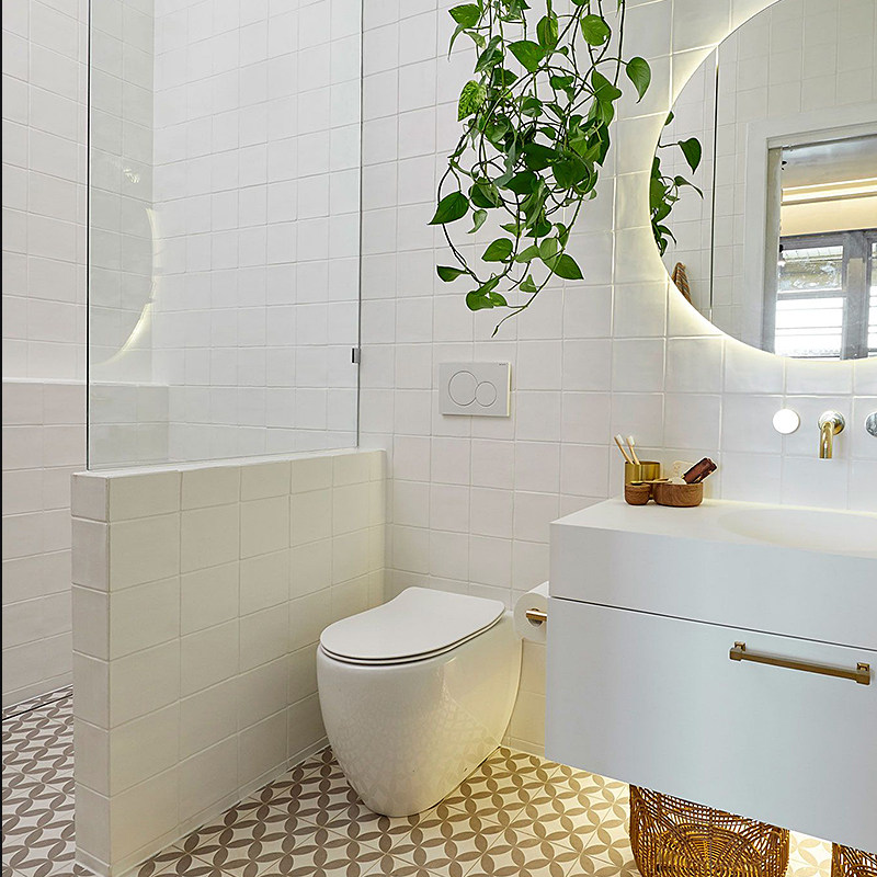 Italian Ins Retro Small White Brick Handmade Brick Kitchen Tile Toilet Small Square Brick Toilet Bathroom Wall Brick-Taobao