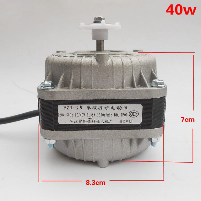 Genuine Refrigerator Freezer Cooling Fan Motor Condenser Shaded Pole Asynchronous Motor Condenser Fan Motor 60W