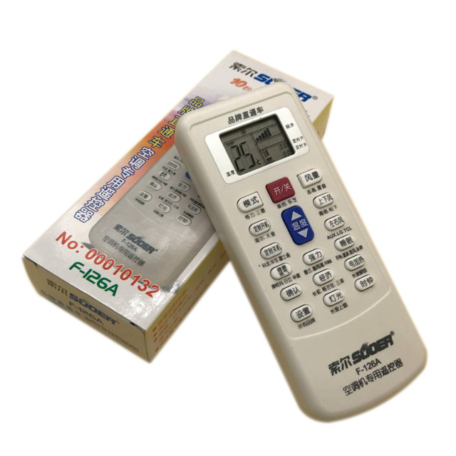 Genuine Sol F-126A Universal Air Conditioner Remote Control for Hisense, Kelon, and Chigo Brands Direct Delivery