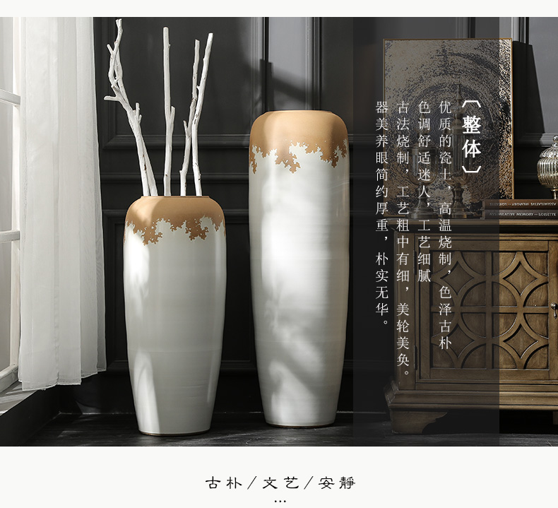 Large vases, I and contracted sitting room to heavy flower arranging flower implement coarse some ceramic pot home decoration ceramic furnishing articles