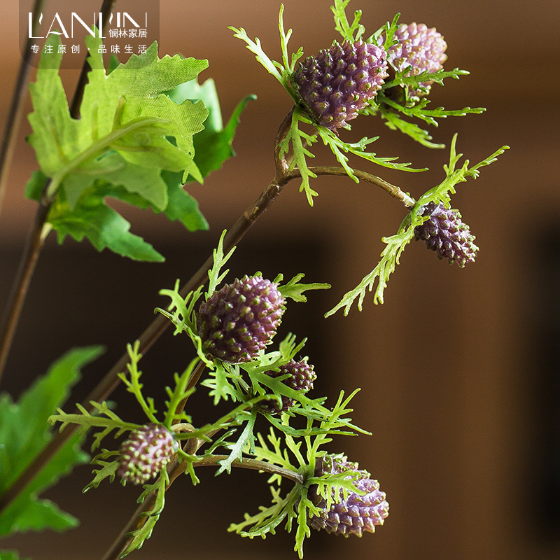 The simulation flowers, artificial flowers, mulberry fruit decoration dried flower arranging flowers home decoration ceramic flower vases, furnishing articles, The living room