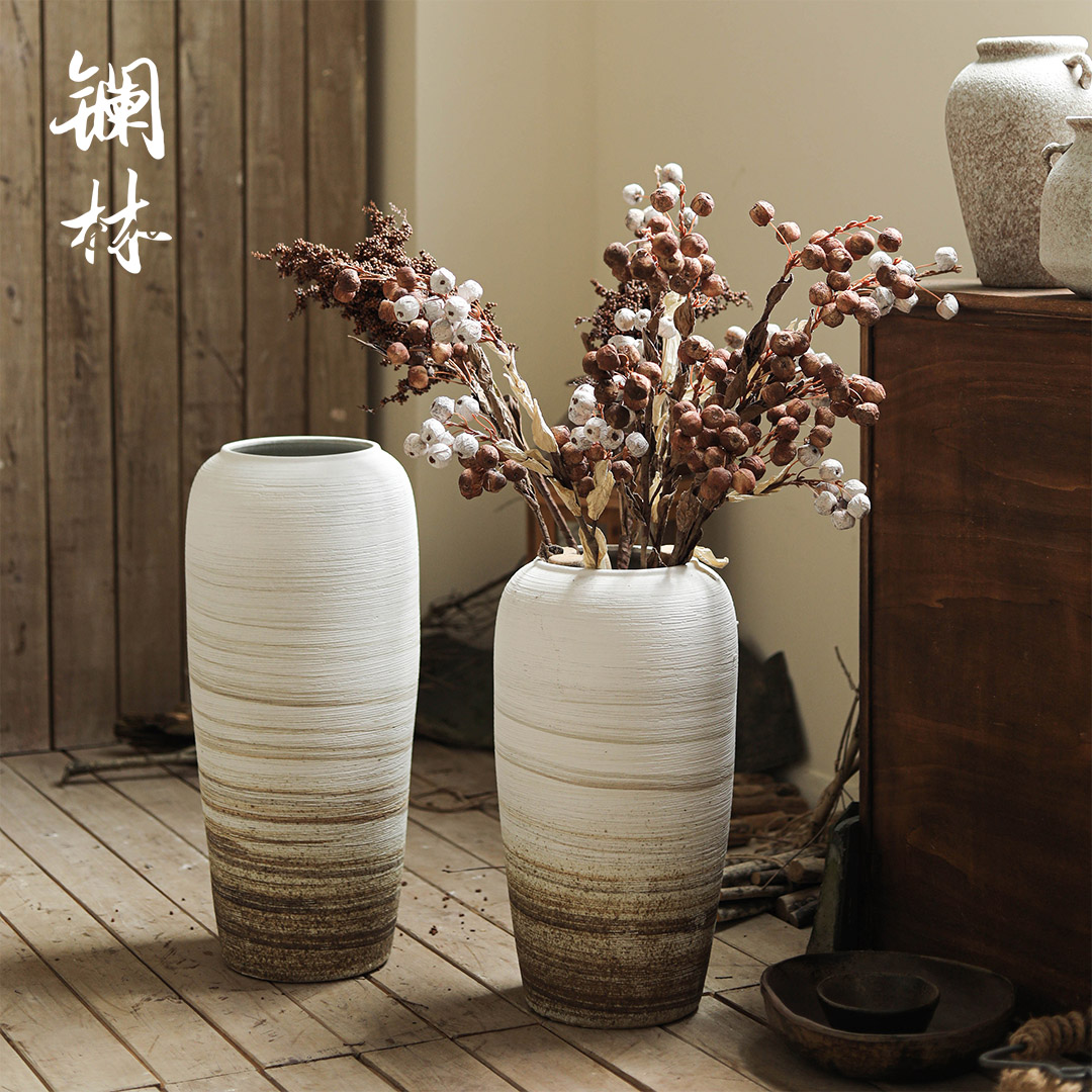 The French are dried flowers plant furnishing articles sitting room adornment vase ceramic bottle hotel home stay buddhist fancy wabi-sabi wind restoring ancient ways