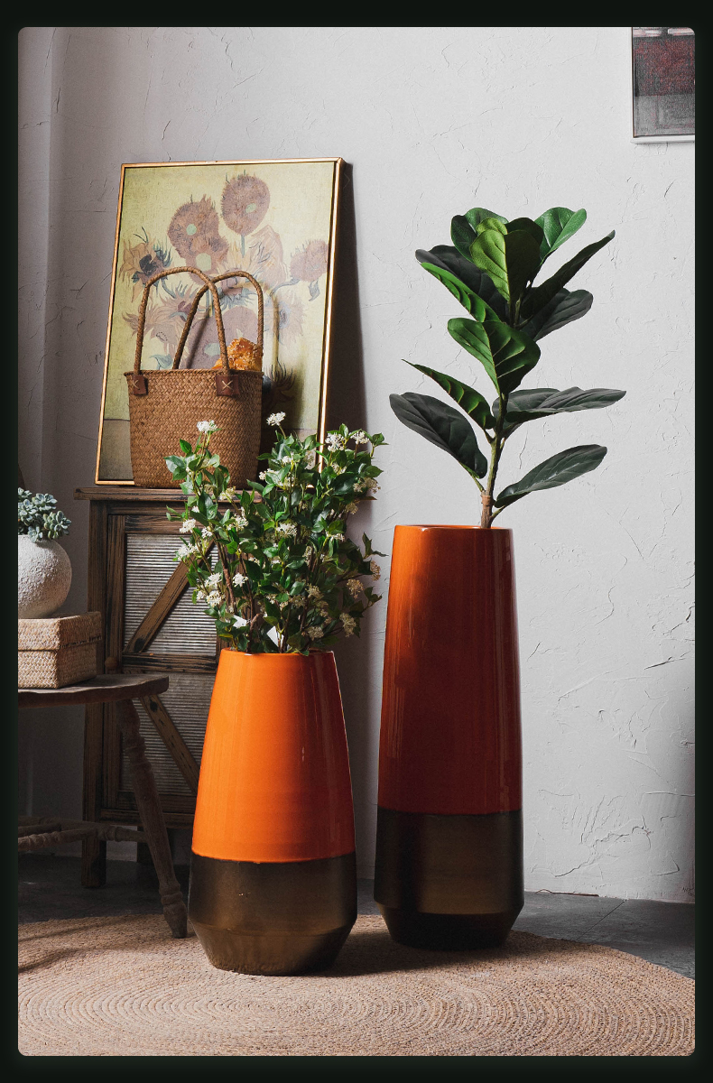 North European style of large vase furnishing articles dried flower arranging flowers sitting room adornment gulp creative contracted jingdezhen ceramic bottle