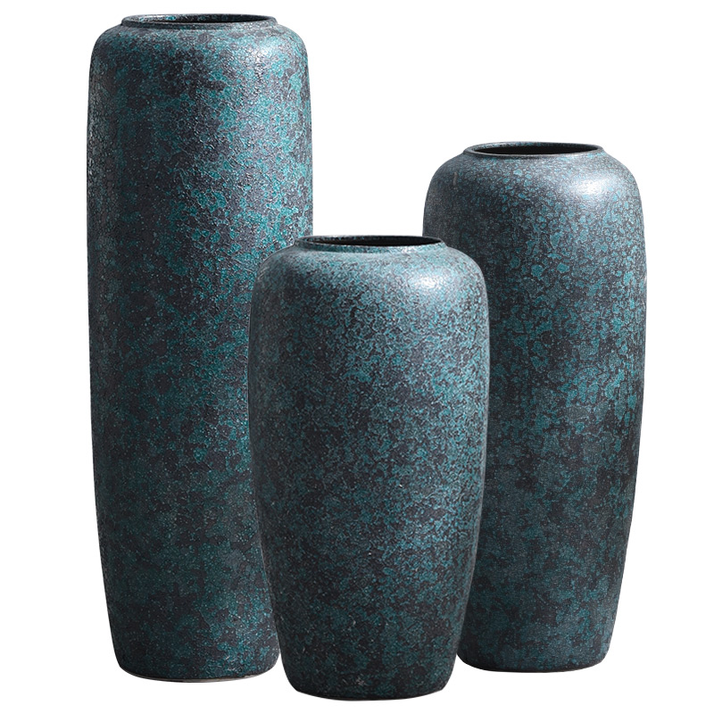 Restoring ancient ways of large ceramic vase do old furnishing articles dried flower arranging flowers sitting room adornment hotel courtyard coarse some ceramic pot