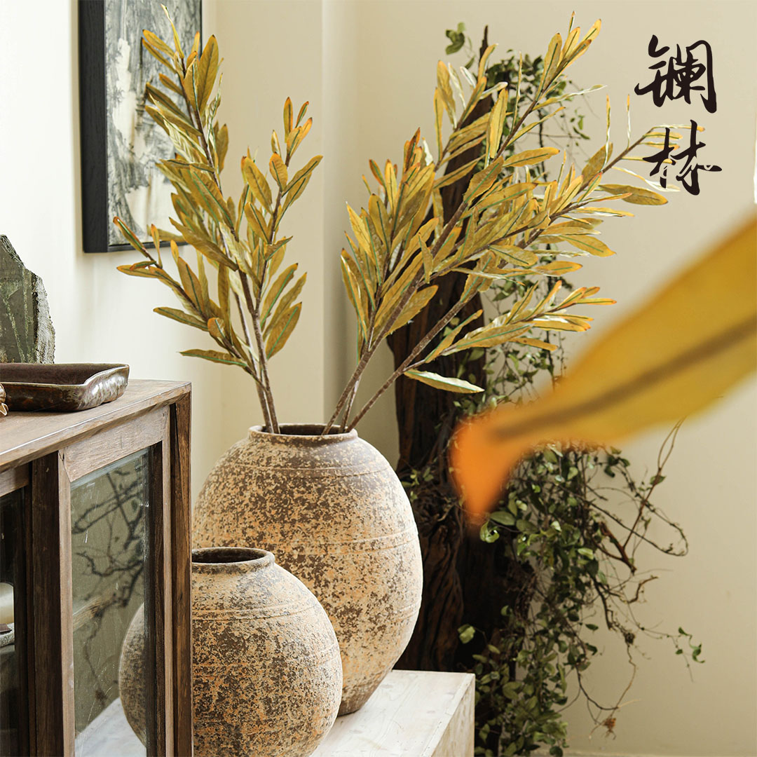 Simulation of plant leaves restoring ancient ways do old zen put POTS dry flower adornment wabi-sabi wind b&b hotel floral furnishing articles