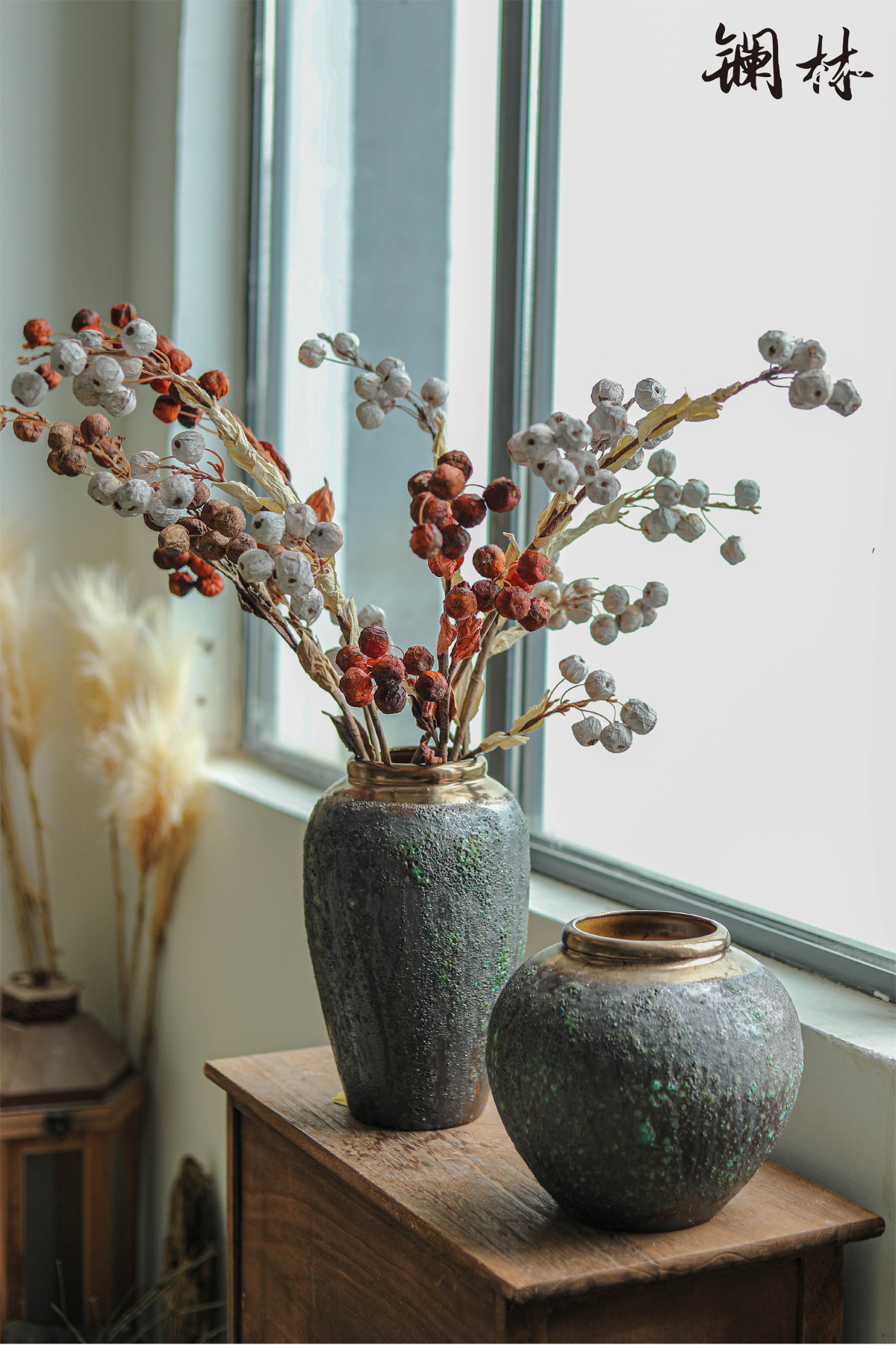 Flower arranging ceramic vase coarse TaoGan sitting room adornment is placed big Flower fleshy Flower pot to restore ancient ways do old soil POTS