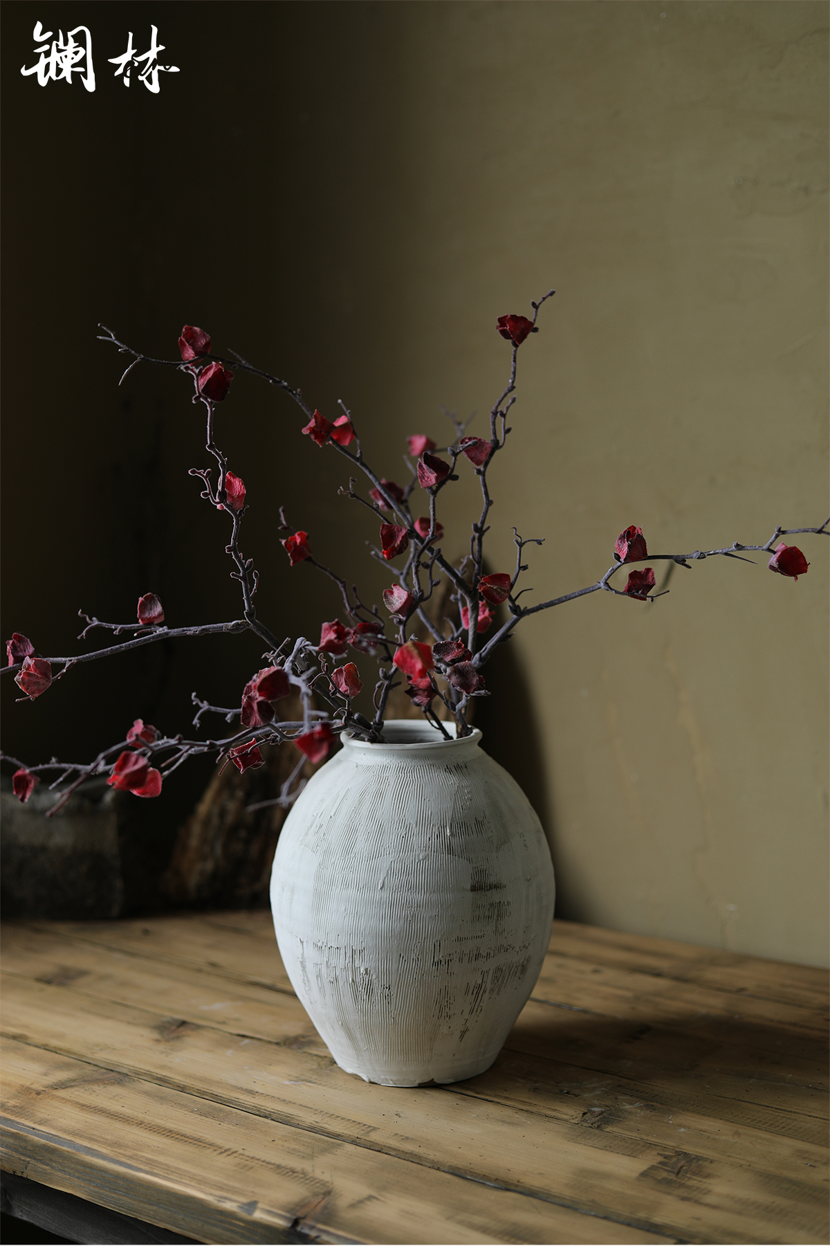 Dried flower vase furnishing articles ceramics table decorations ceramic artist TV ark, household of Chinese style restoring ancient ways in the vase