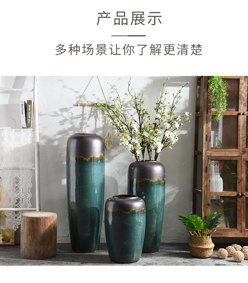 Ceramic vase restoring ancient ways furnishing articles TV ark, between example simulation flower flower arranging dried flower bouquet sitting room adornment ornament