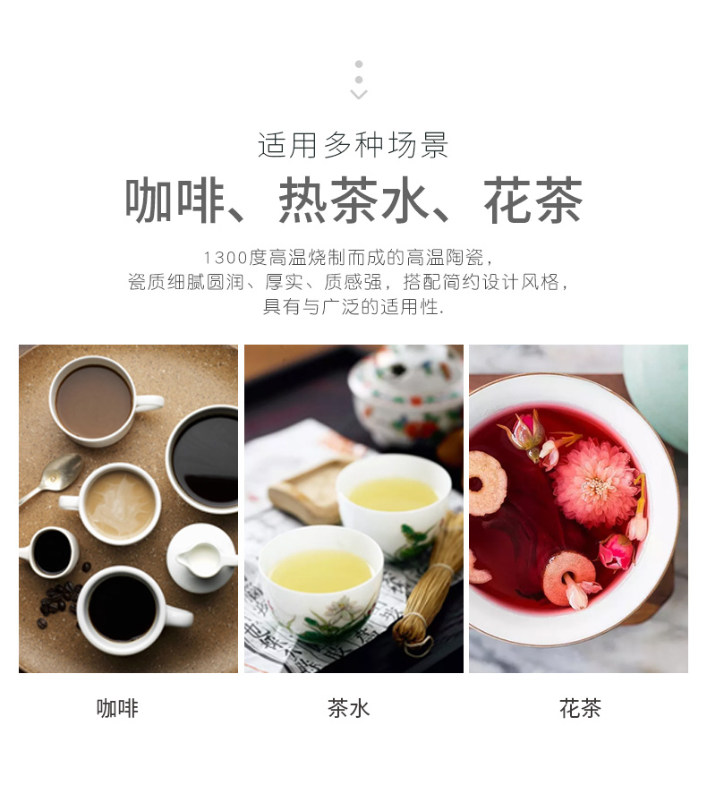 Nordic coffee cup suit household contracted Europe type camellia tea cup dish spoon afternoon suit ceramic water suit