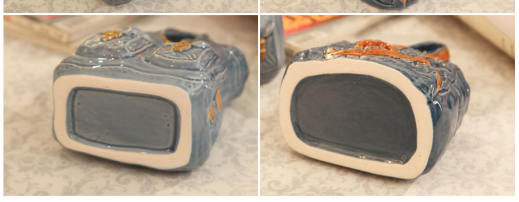 Imitation, fake flowers, vases, decorative furnishing articles ceramics handicraft desktop receive box sundry storage bottle