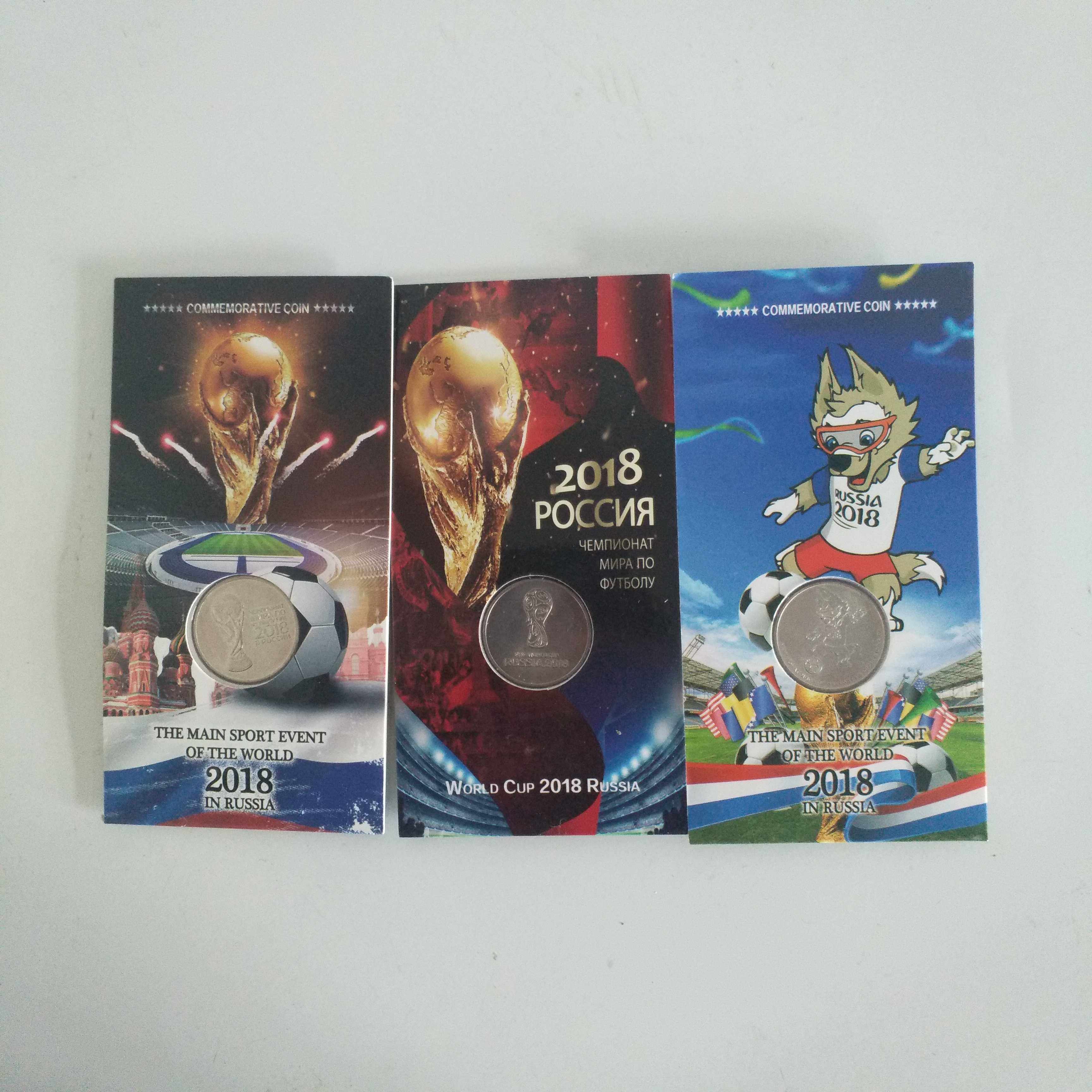 The Russian World Cup Commemorative Coin Sets Great Spirits Cup Commemorative Coin Small Wolf's Commemorative Coin 1-23
