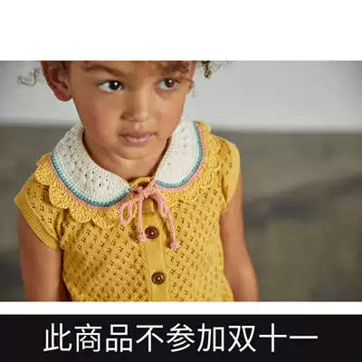 Part of the domestic spot Missha puff handmade knitted crochet hollow vest baby children