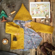  Domestic spot Dutch Kleine Schobbejak childrens baby handmade wool coat elf hat c treasure